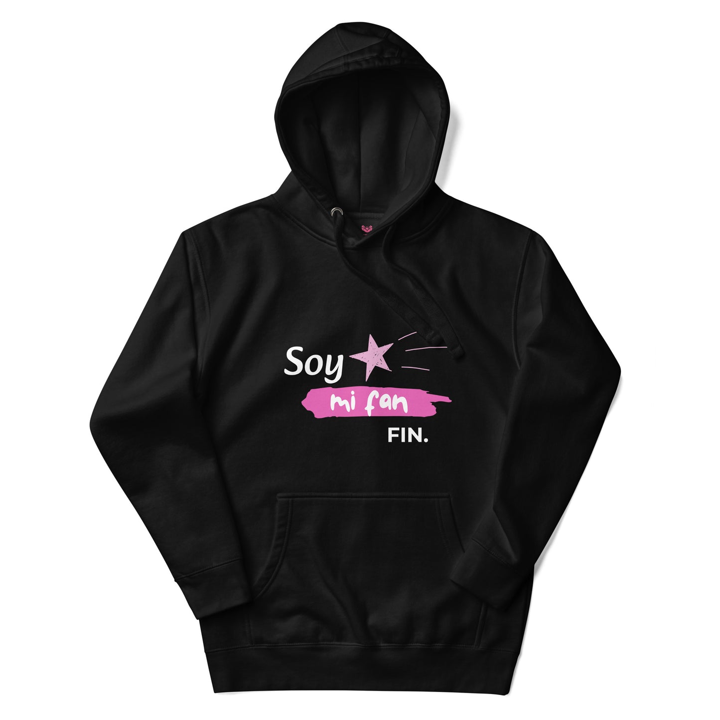 Sudadera coqueta con capucha para mujer “Soy mi fan. Fin” | Amadíssima