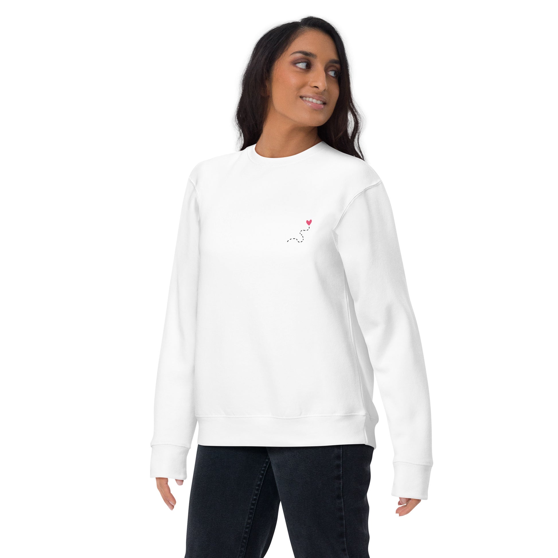 Sudadera mujer “Si me pierdo el camino soy yo” en color blanco, con mensaje consciente y diseño cómodo.