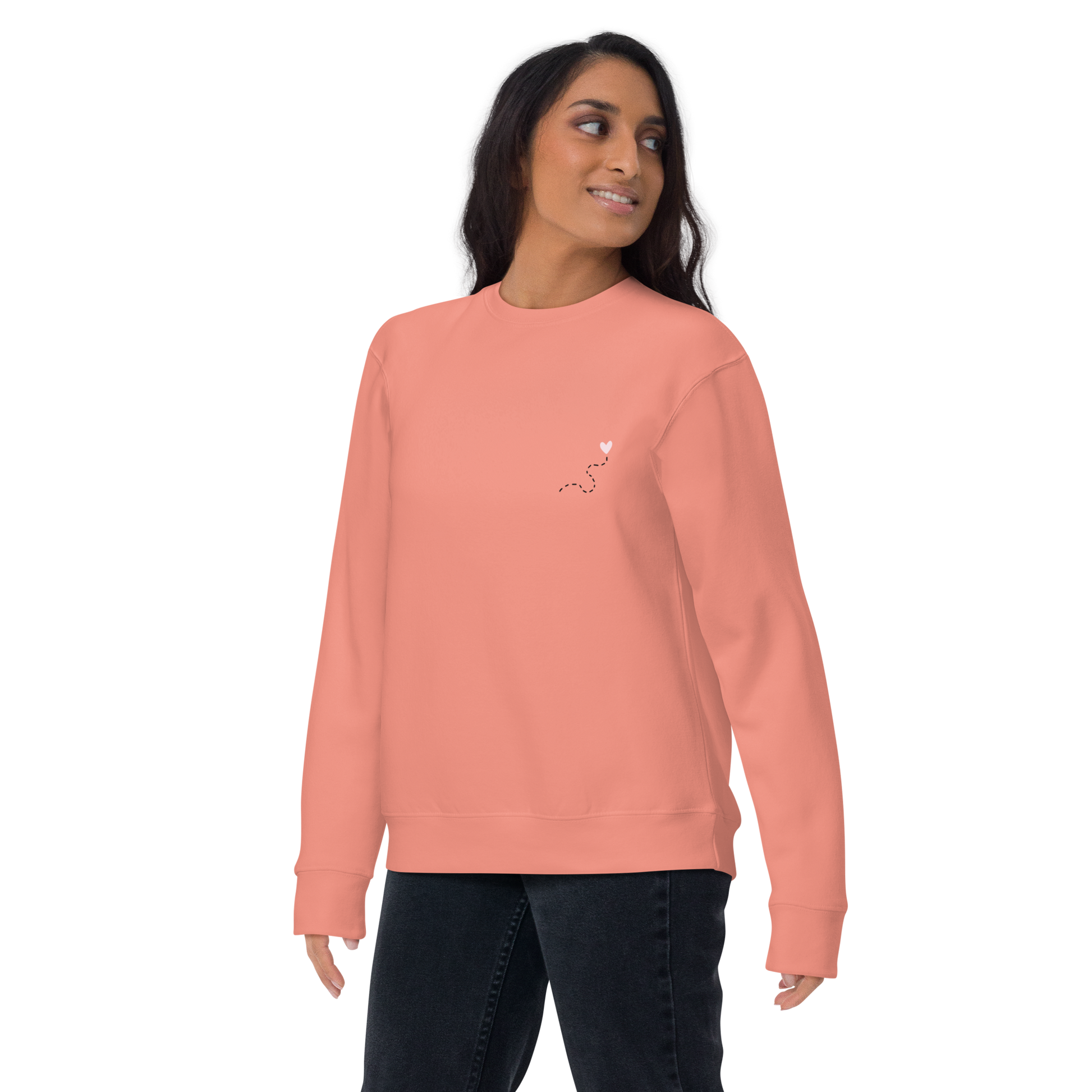 Sudadera mujer “Si me pierdo el camino soy yo” en color Dusty rose, con mensaje consciente y diseño cómodo.